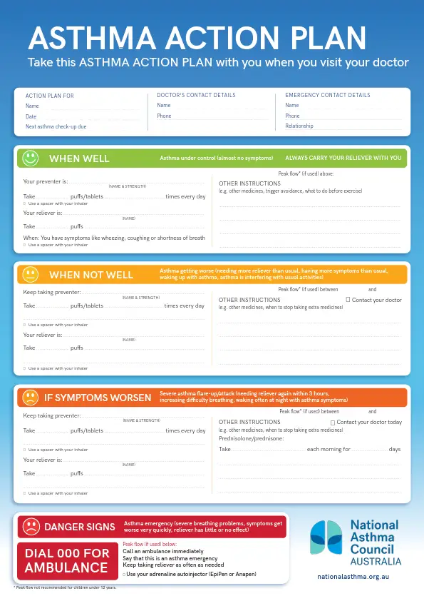 Asthma Action Plan